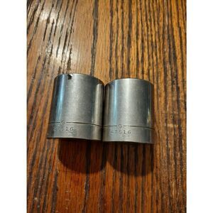 Lot 2 Vintage Craftsman Sears 1 1/8" 12 Point 1/2" Drive Sockets G47516 Made USA